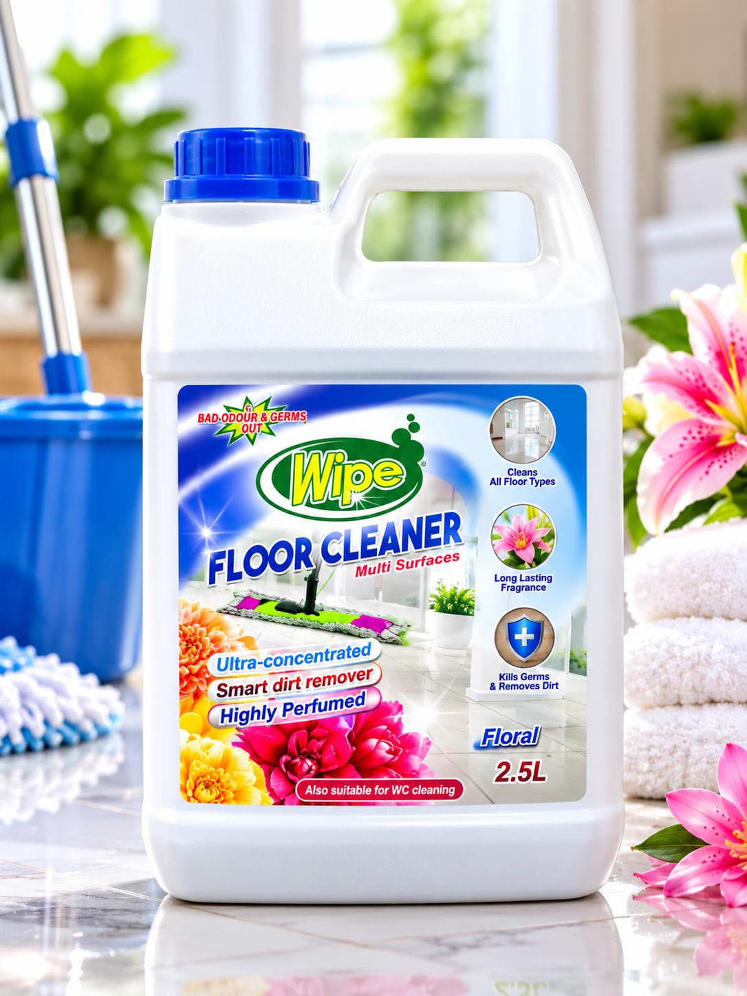 WIPE FLOOR CLEANER - 2.5L - 2.5L